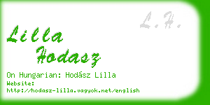lilla hodasz business card